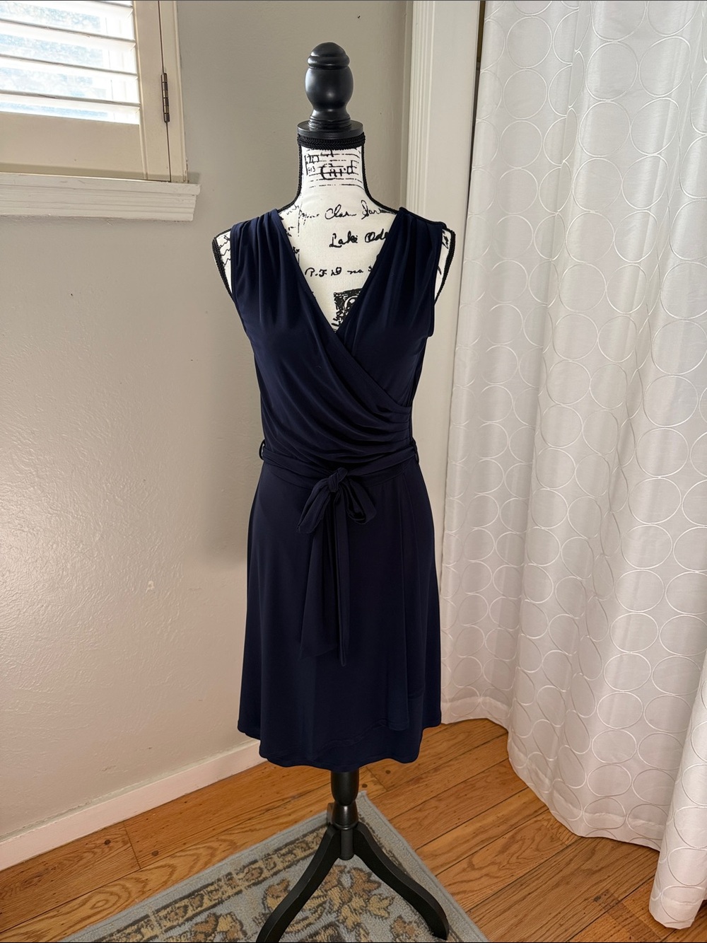 41 Hawthorn Navy Sleeveless Wrap Dress